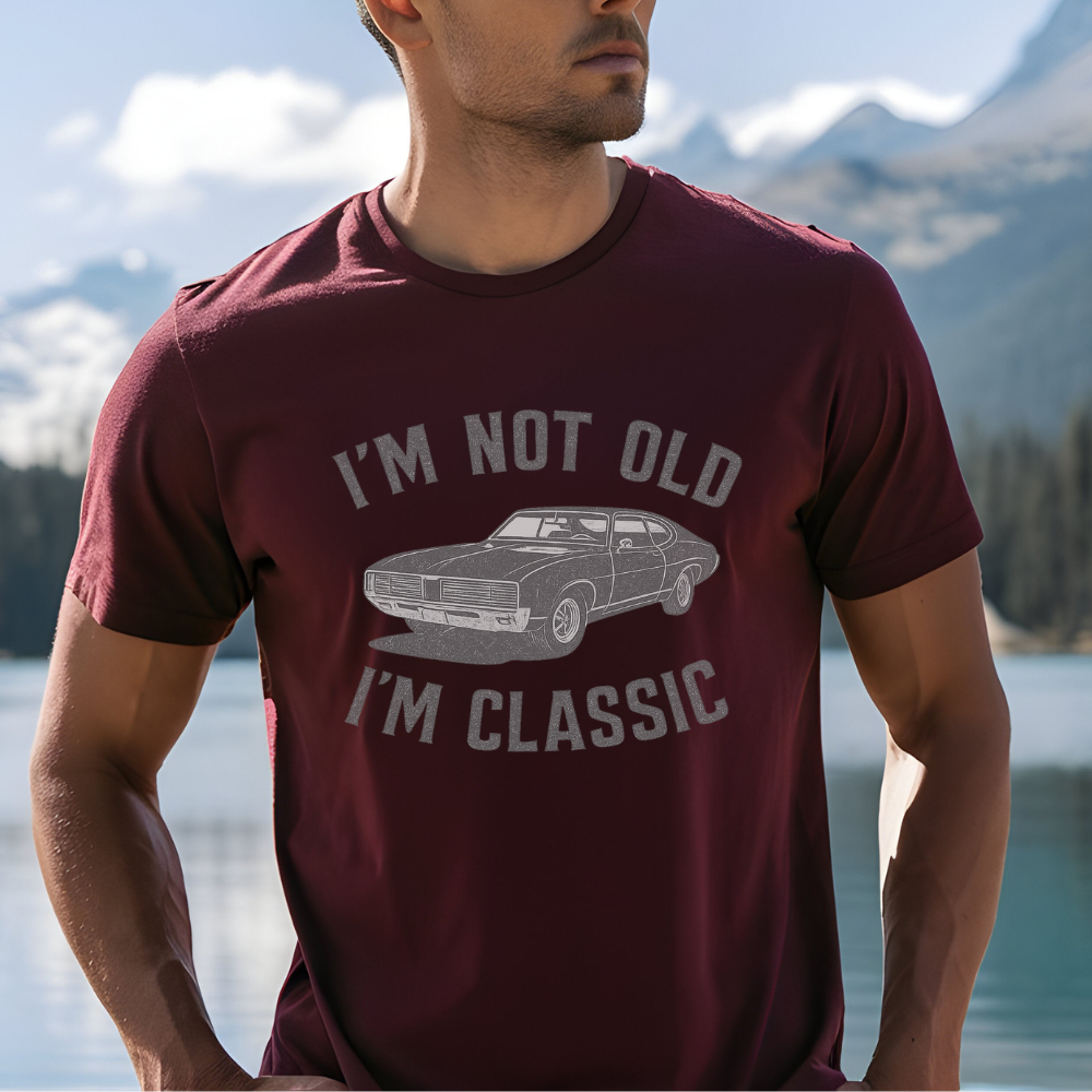 I'm Not Old I'm Classic T-Shirt – Funny Birthday Gift for Dad, Husband, Grandpa, or Car Lover