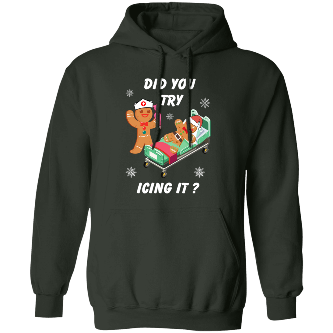 Funny Holiday Tee - 'Did You Try Icing It?' - Cozy Sweatshirt for Christmas T-Shirt, Sweatshirt, Hoodie