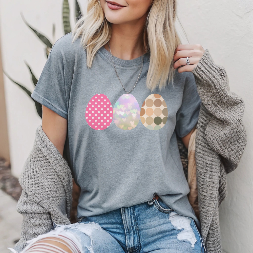 Easter Eggs T-Shirt - Premium Cotton Tee