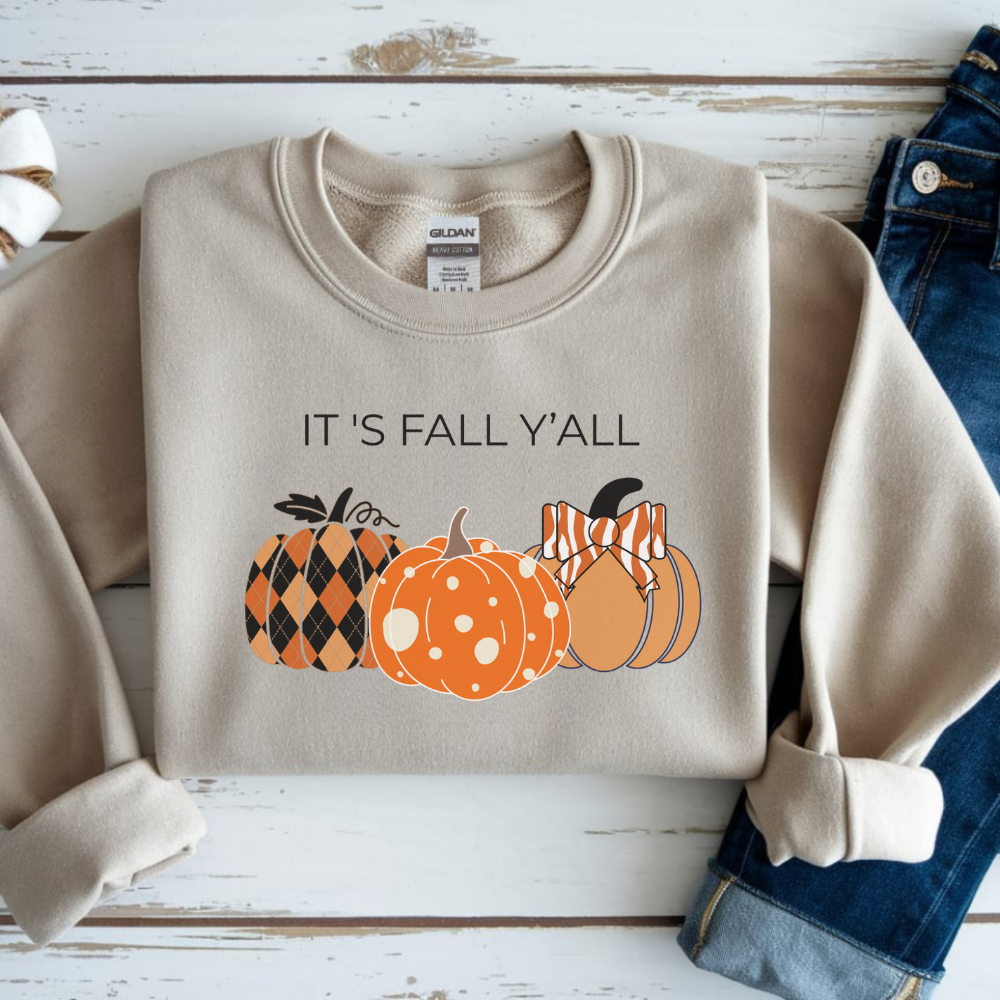 It’s Fall Y’all Sweatshirt | Cozy Autumn Pullover for Teen Girls & Women