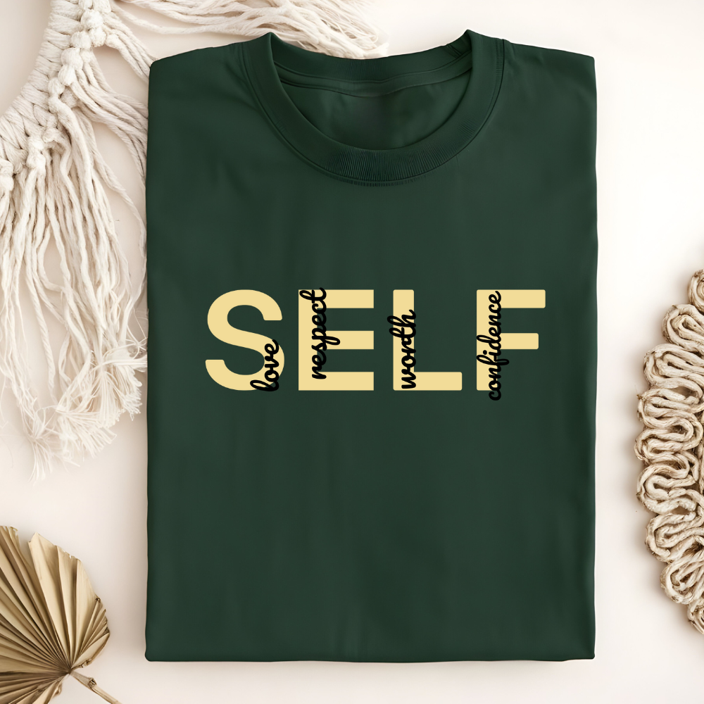 Self Worth T-Shirt - Empowering Women's Cotton Tee