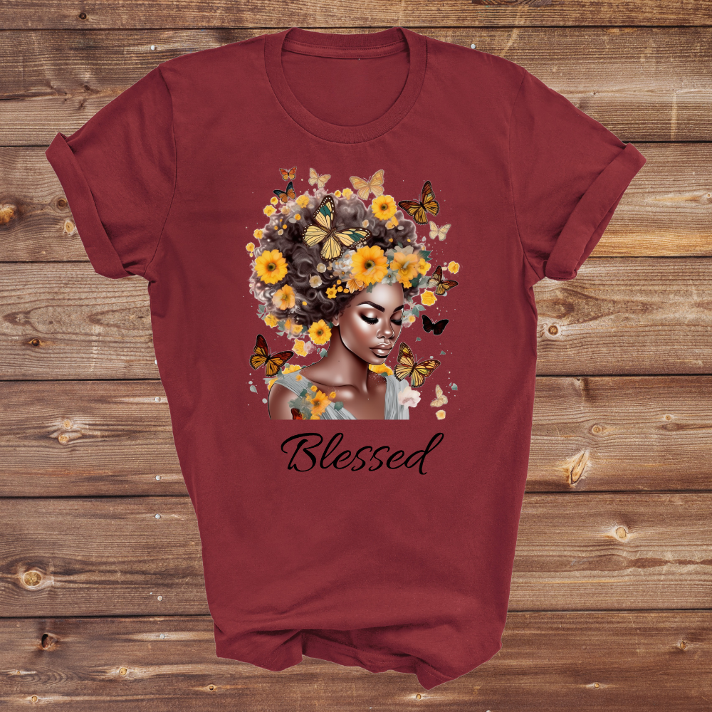 Blessed T-Shirt for Women – Inspirational Faith-Based Graphic Tee