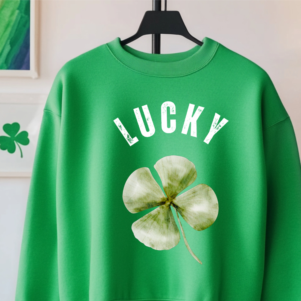 Lucky Clover Sweatshirt - Soft & Stylish
