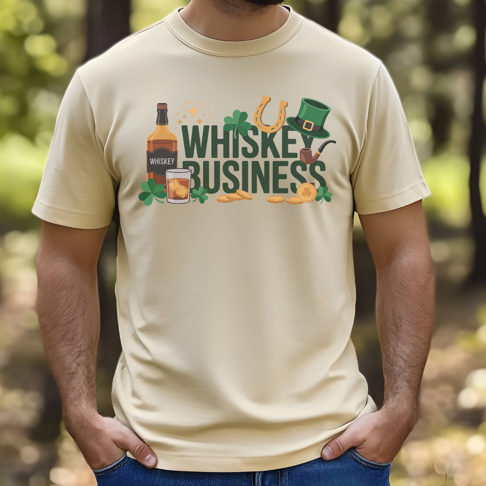 Whiskey Business St. Patrick's Day T-Shirt - Funny Unisex Irish Graphic Tee