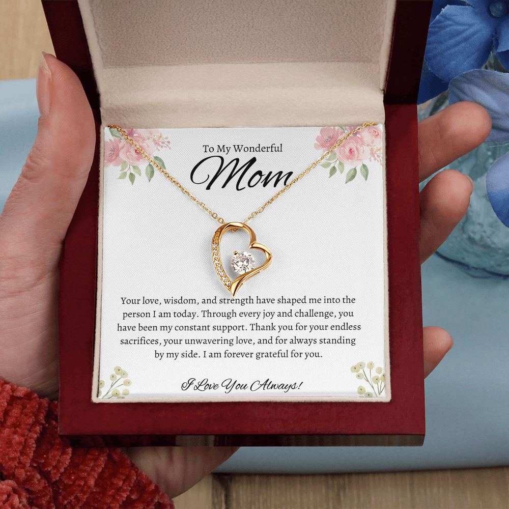 To My Wonderful Mom - Forever Love Necklace | A Gift from the Heart