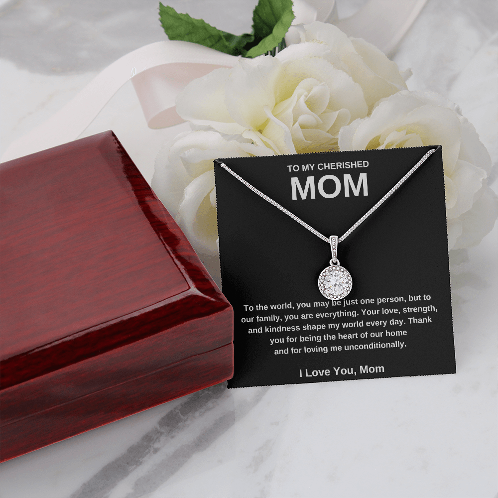 To My Cherished Mom - Eternal Hope Necklace | A Gift of Love & Strength| Mother's Day Gift| Birthday Gift