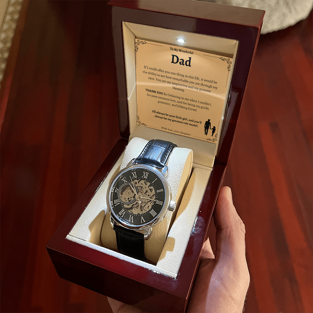 Dad's Special Openwork Watch - A Timeless Gift