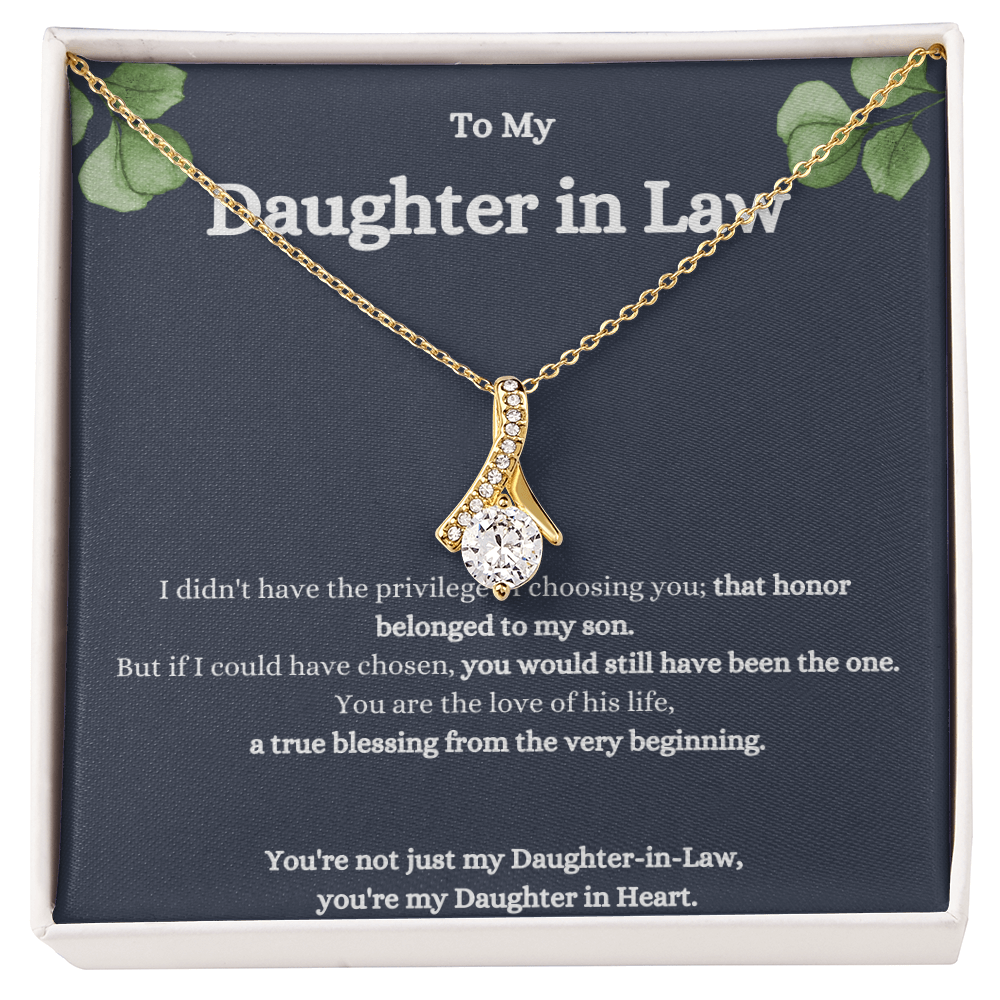 To My Daughter-In-Law Alluring Beauty Necklace – Elegant Gift for a Special Daughter