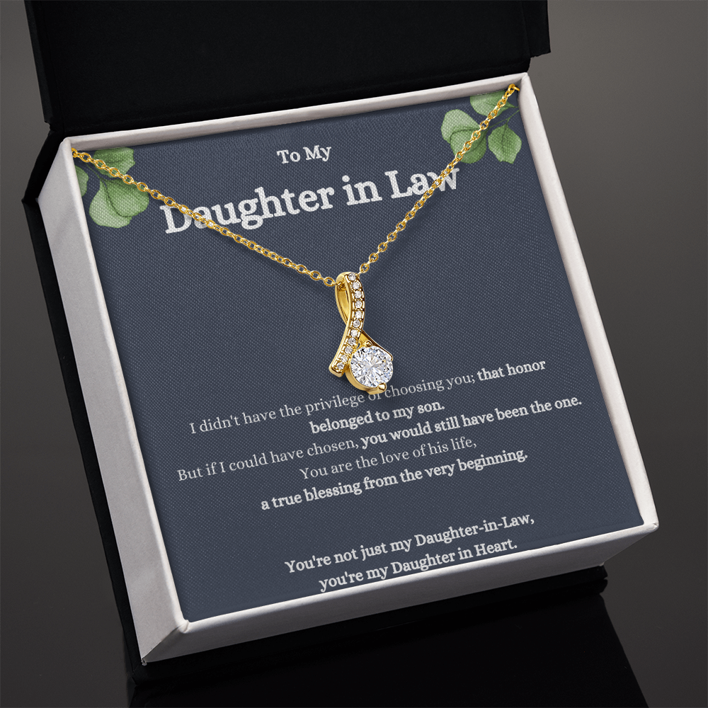To My Daughter-In-Law Alluring Beauty Necklace – Elegant Gift for a Special Daughter