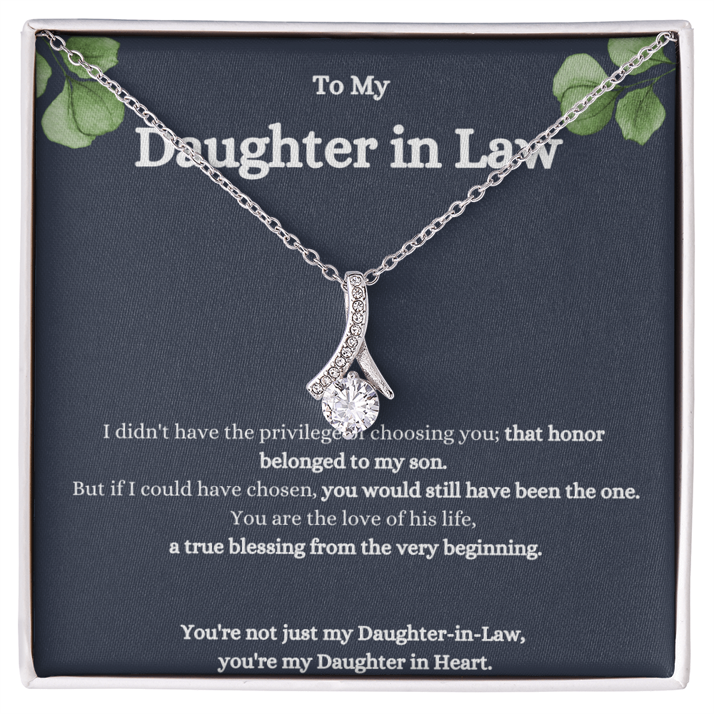 To My Daughter-In-Law Alluring Beauty Necklace – Elegant Gift for a Special Daughter