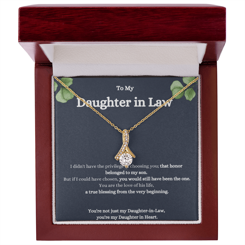 To My Daughter-In-Law Alluring Beauty Necklace – Elegant Gift for a Special Daughter