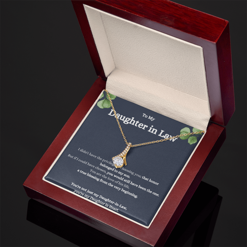 To My Daughter-In-Law Alluring Beauty Necklace – Elegant Gift for a Special Daughter