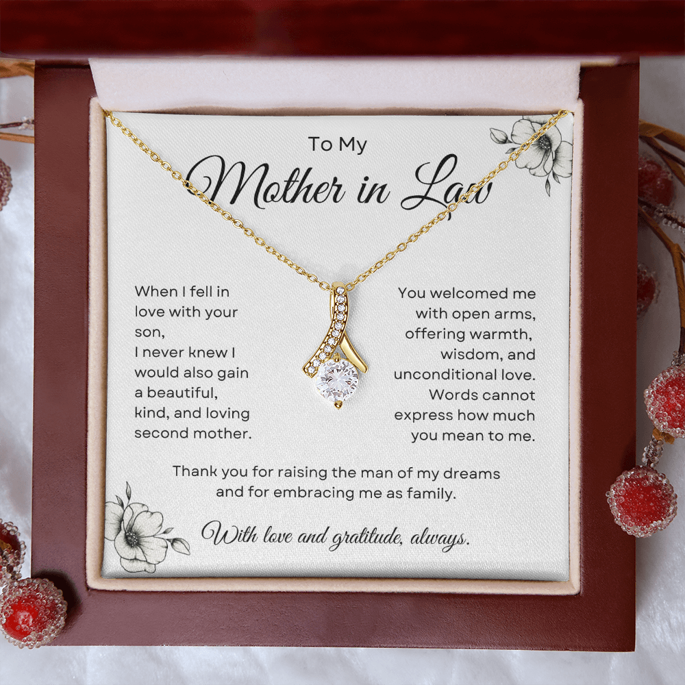 To My Mother-in-Law - Alluring Beauty Necklace | Elegant Gift