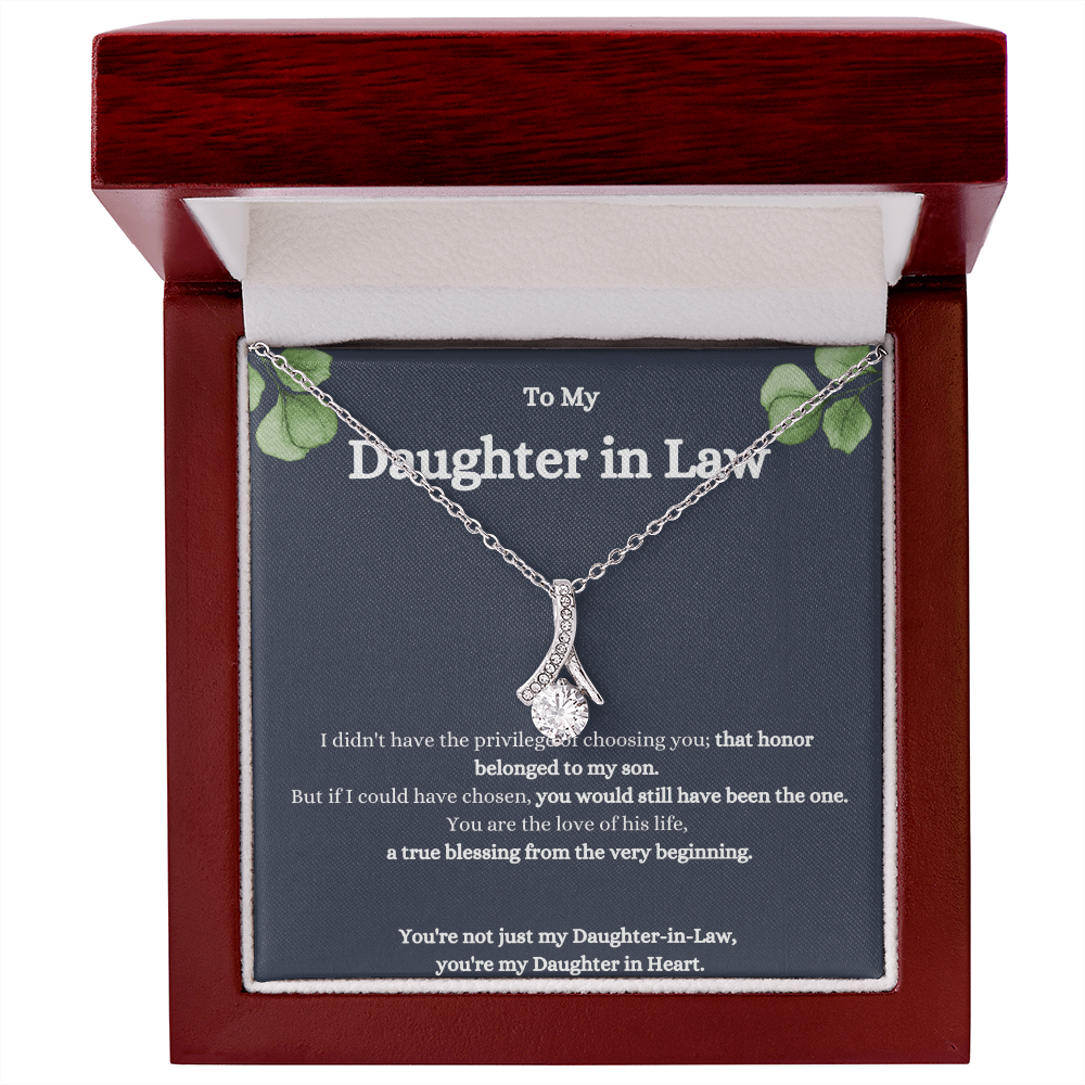 To My Daughter-In-Law Alluring Beauty Necklace – Elegant Gift for a Special Daughter