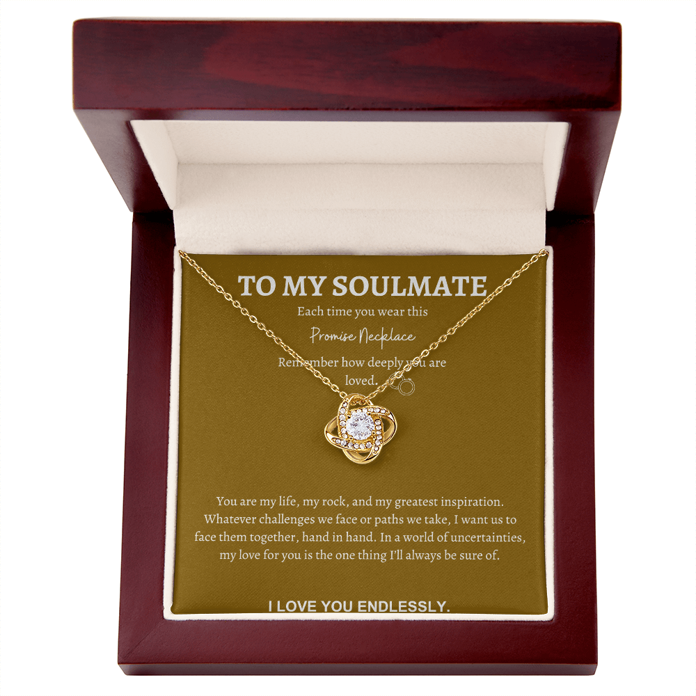 Soulmate Love Knot Necklace - Symbol of Eternal Love