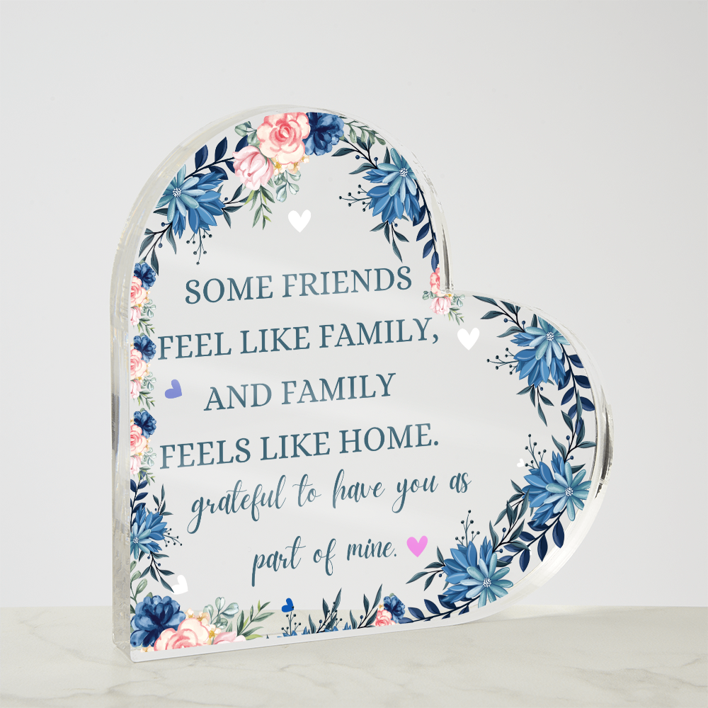 Embrace the Bond of Friendship - Heartfelt Acrylic Plaque
