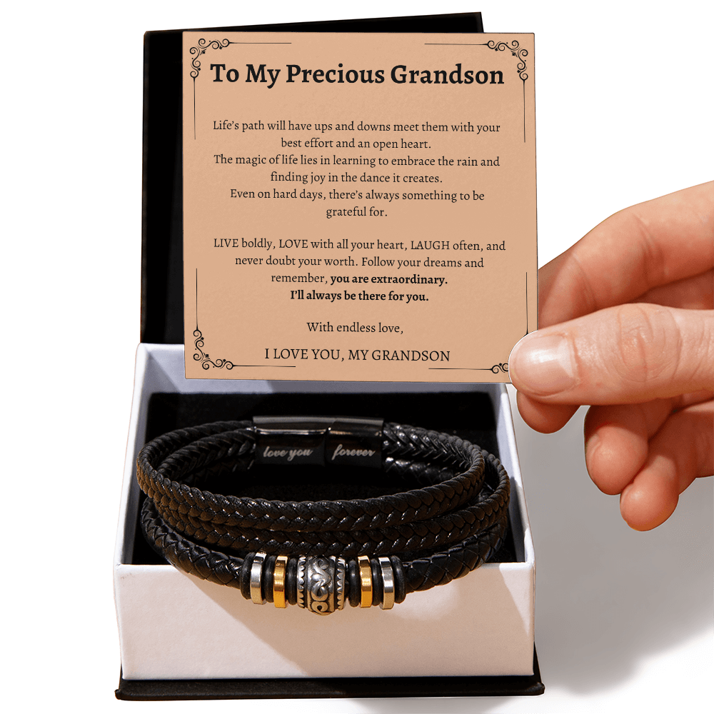 Grandson Bracelet - Heartfelt Gift for Grandson