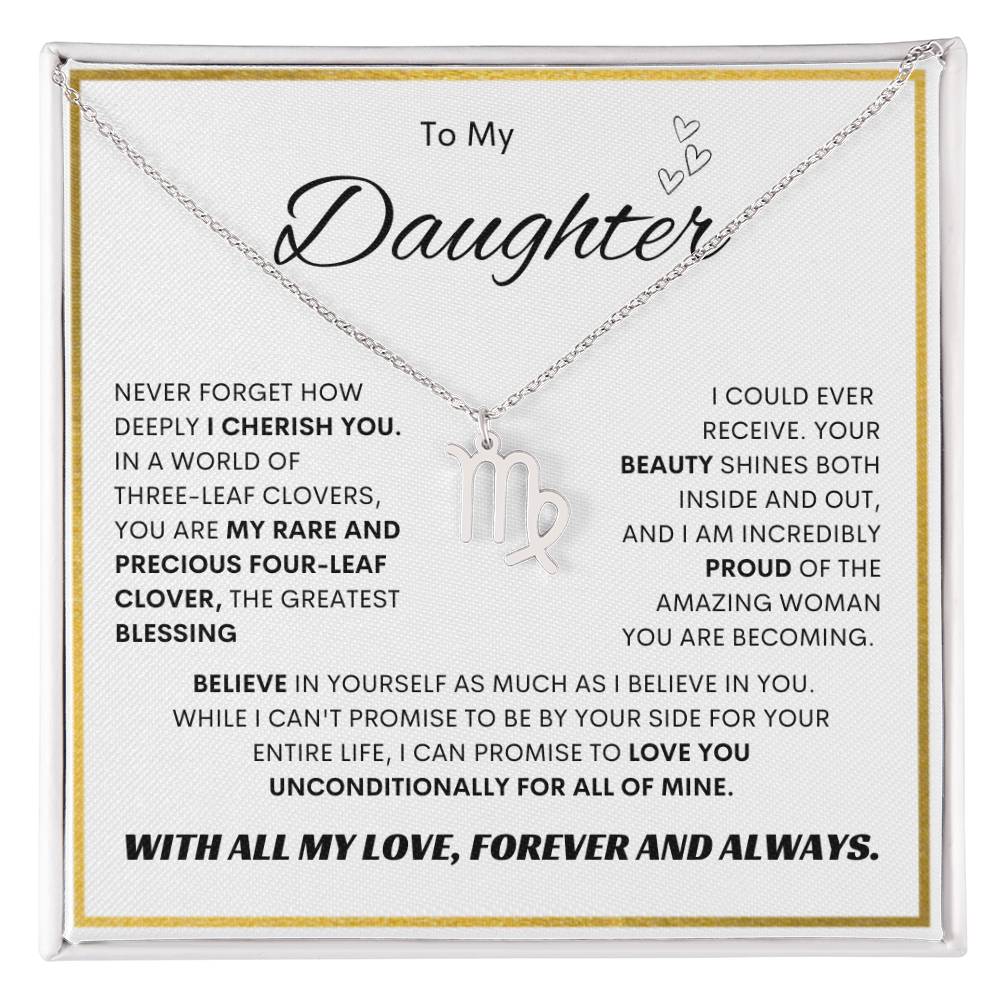 Zodiac Symbol Necklace for Daughters - Personalized Astrology Gift