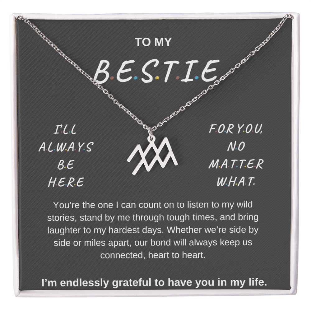 Zodiac Symbol Necklace - Bestie Gift