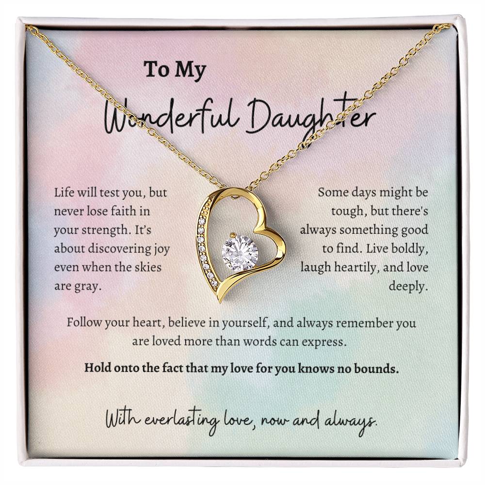Forever Love Necklace for Daughters - Symbol of Eternal Love /3P