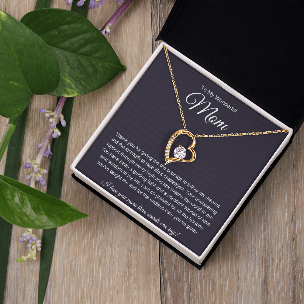 Wonderful Mom Forever Love Necklace - Symbol of Eternal Love| Heartfelt Gift for Mother's Day