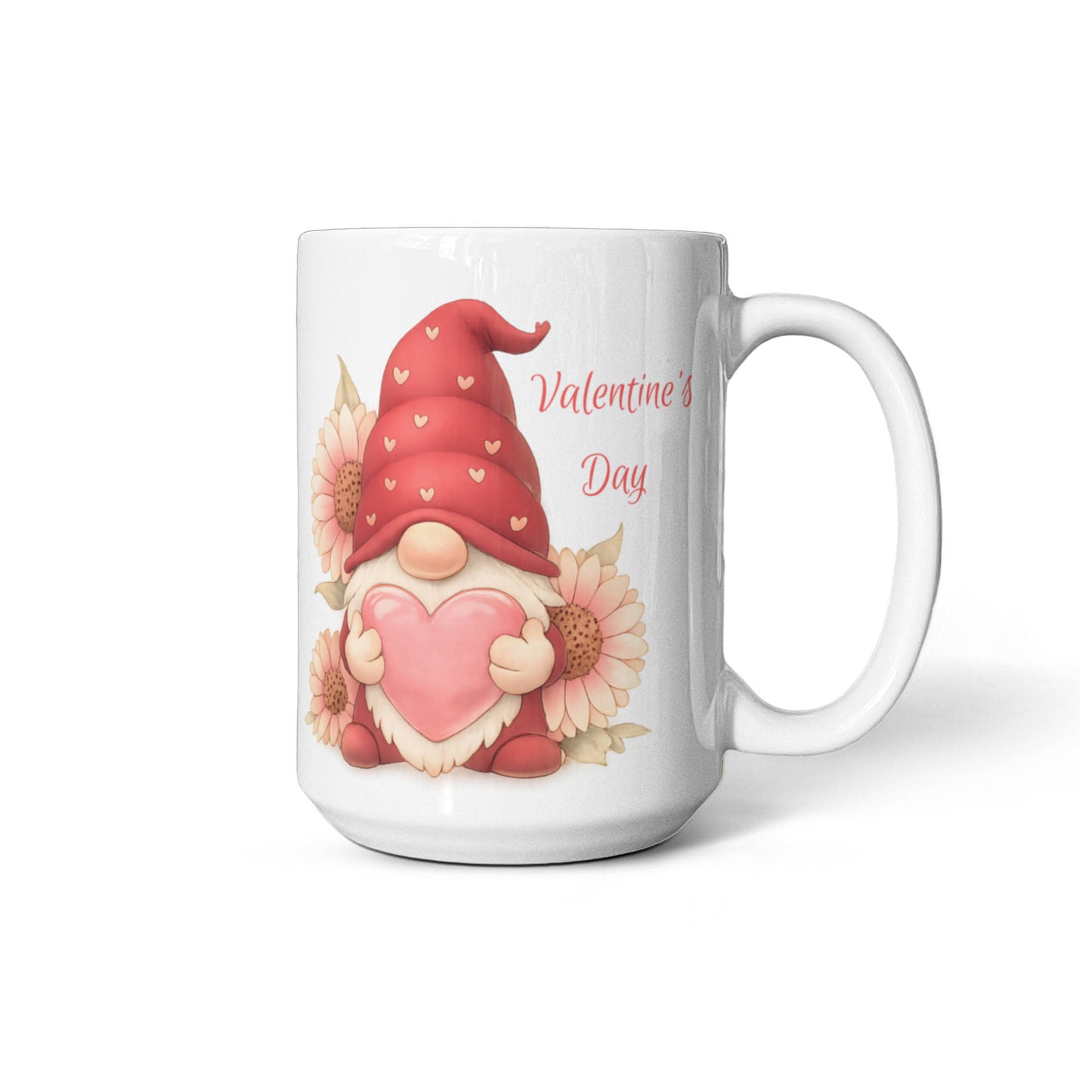 Valentine Gnome Mug – Cute Heart Gnome Cup