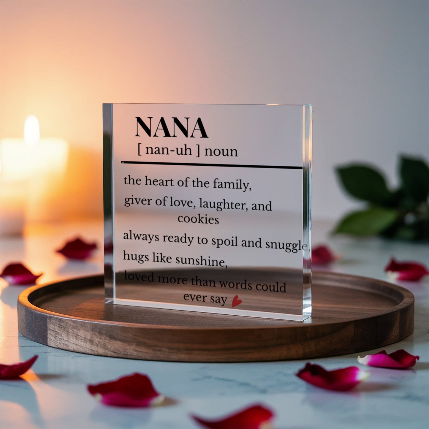 To My Nana Acrylic Plaque – Heartfelt Gift from Grandchild
