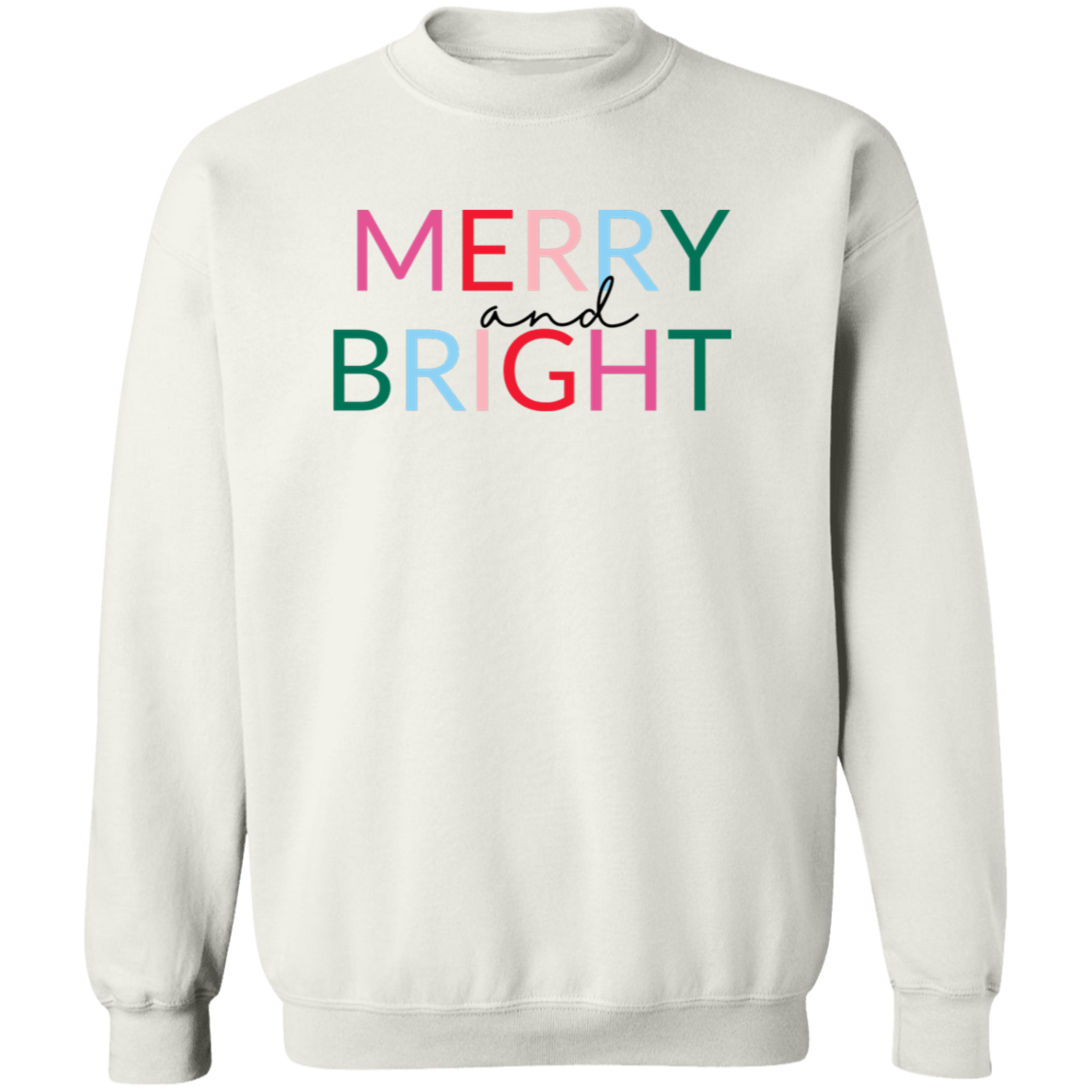 Merry & Bright Holiday Sweatshirt &  Hoodie for Women