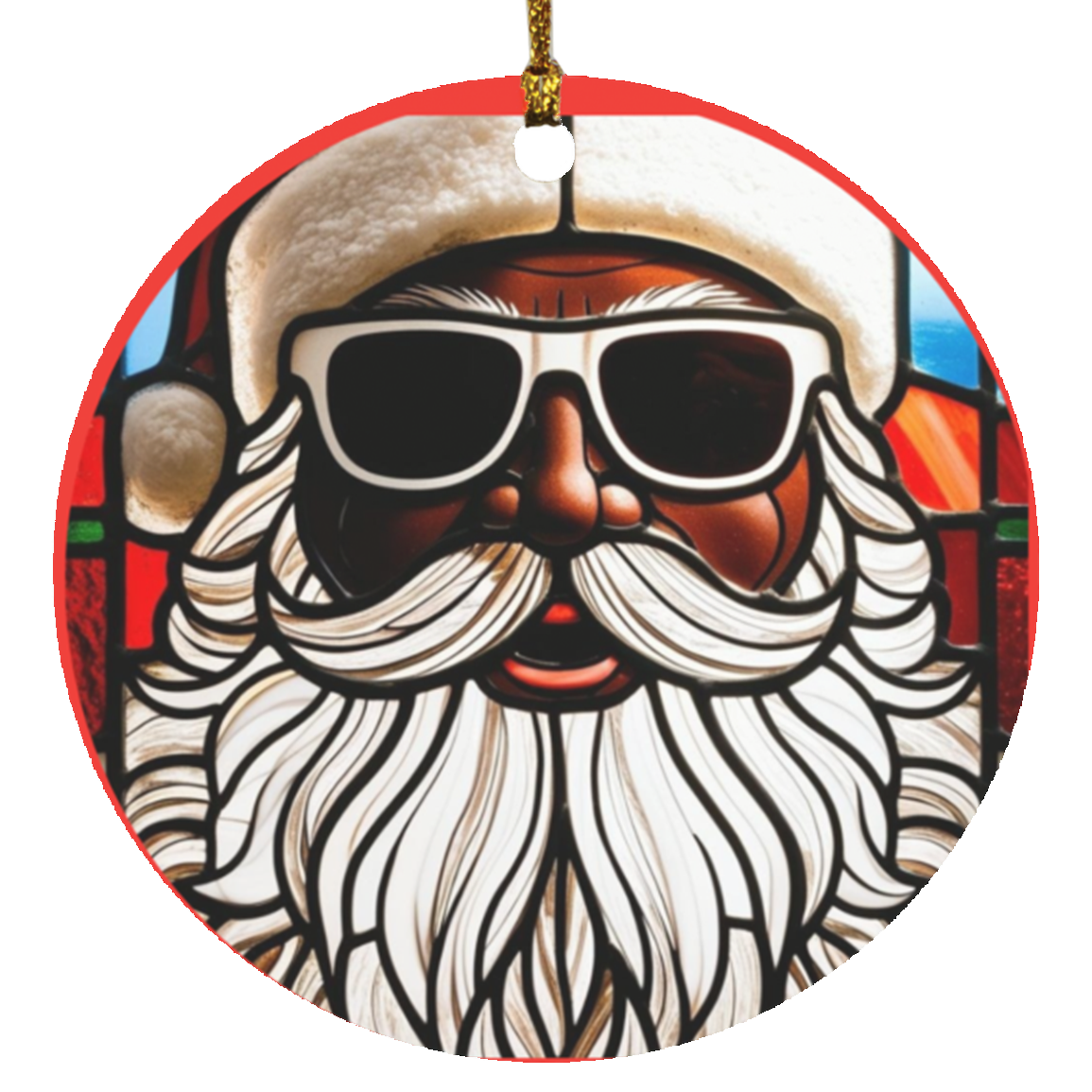 Santa with Swag Christmas Ornaments | Fun Holiday Decor