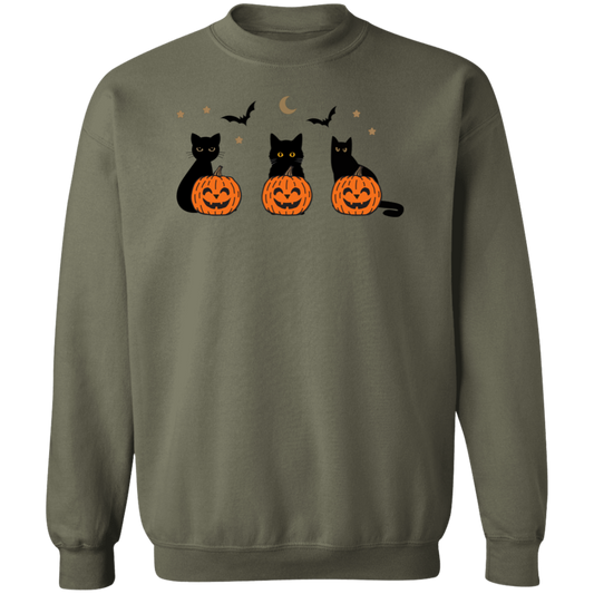 Black Cat  Halloween Sweatshirt