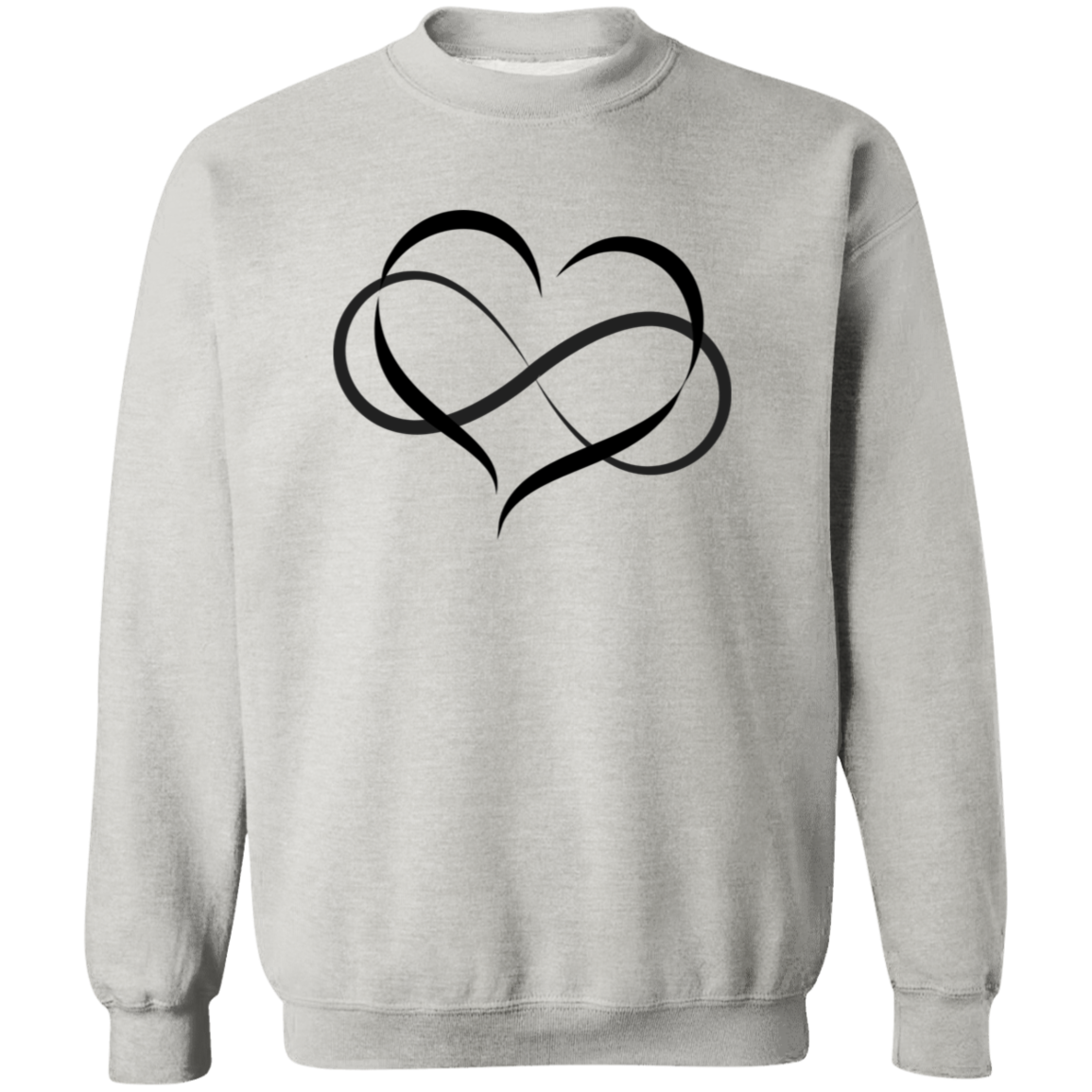 Heart and Infinity Symbol of Eternal Love Sweatshirt