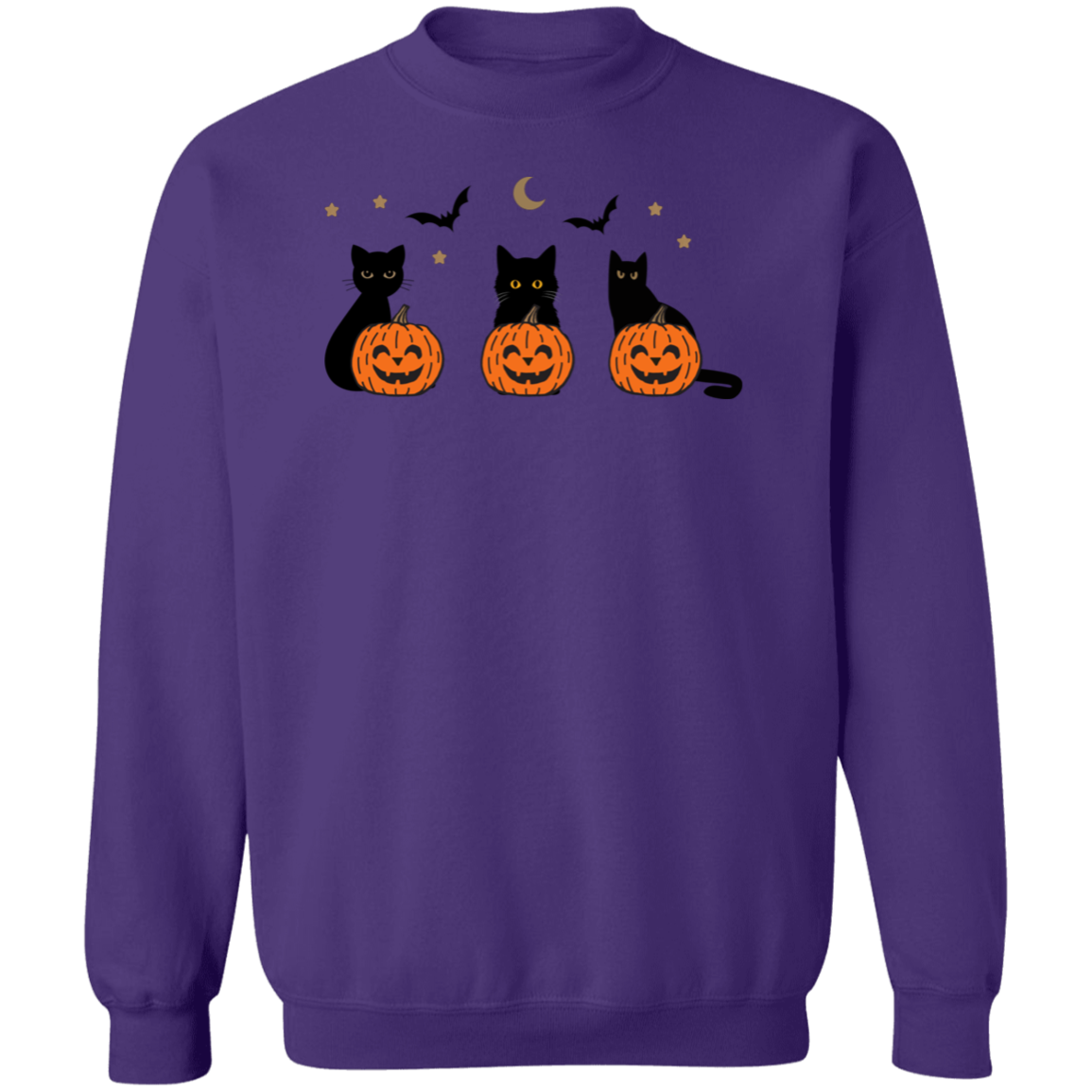 Black Cat  Halloween Sweatshirt