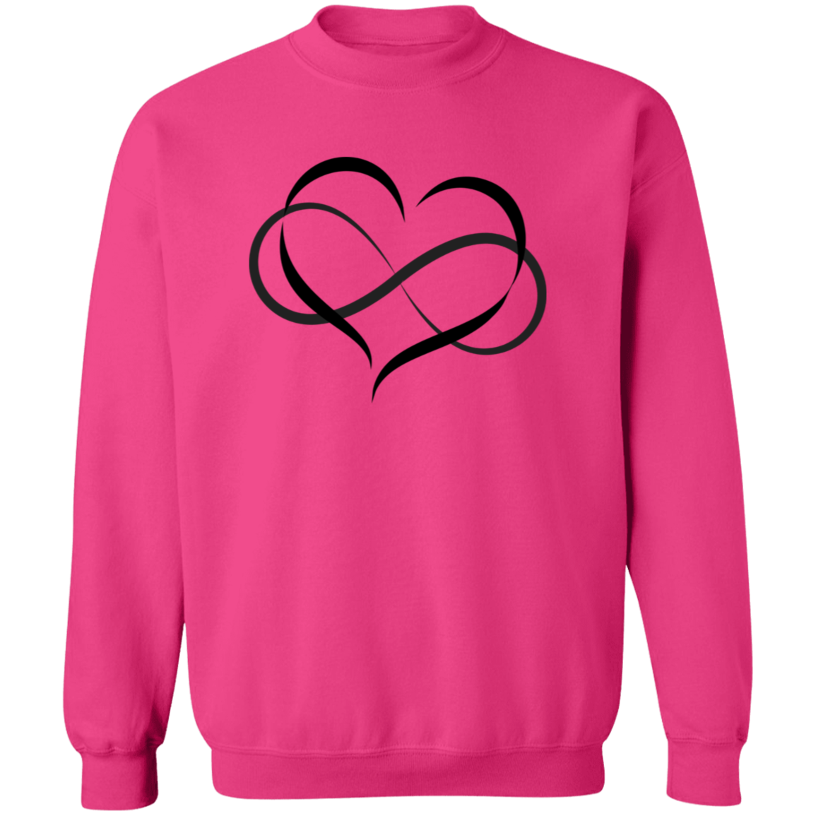 Heart and Infinity Symbol of Eternal Love Sweatshirt