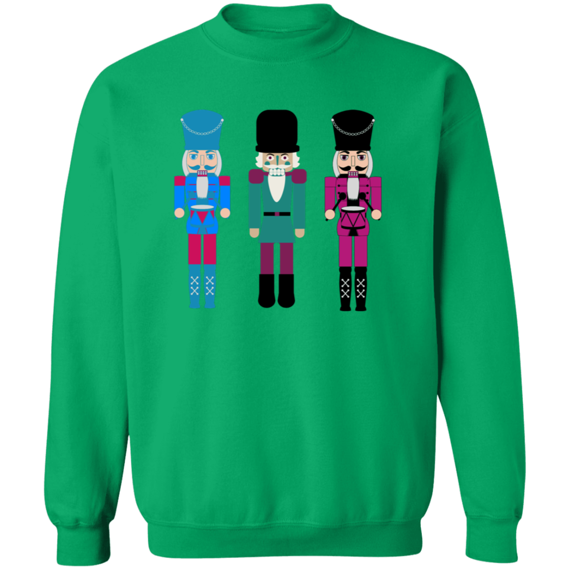 Nutcracker Print Christmas Sweatshirt