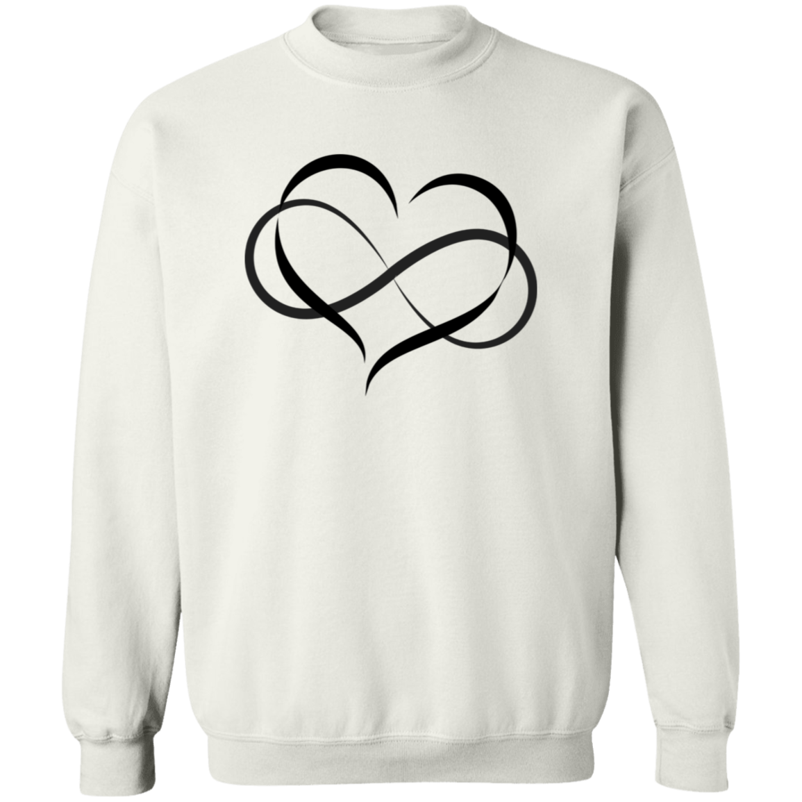 Heart and Infinity Symbol of Eternal Love Sweatshirt