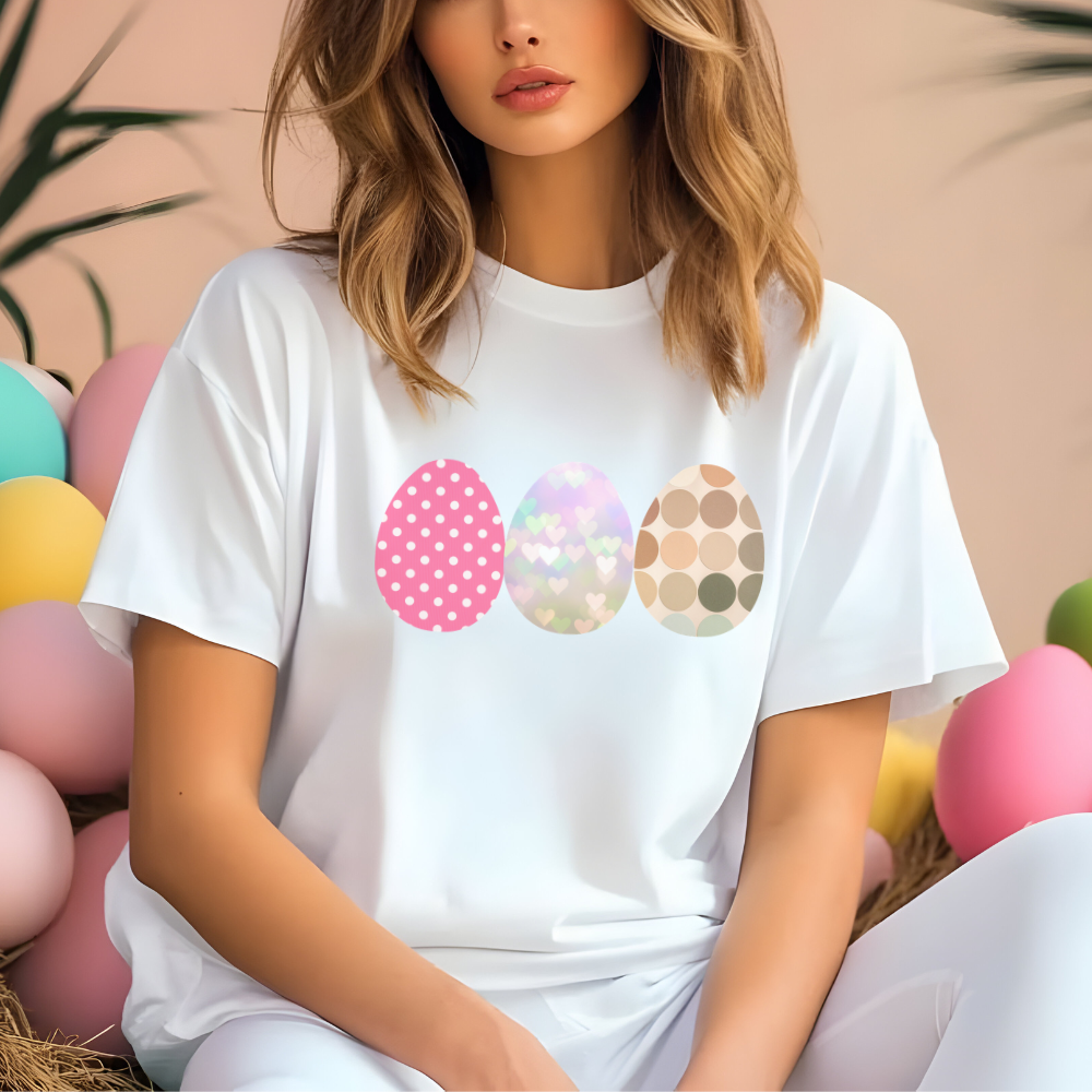 Easter Eggs T-Shirt - Premium Cotton Tee