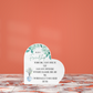 Friendship Acrylic Heart Plaque
