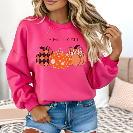 It’s Fall Y’all Sweatshirt | Cozy Autumn Pullover for Teen Girls & Women