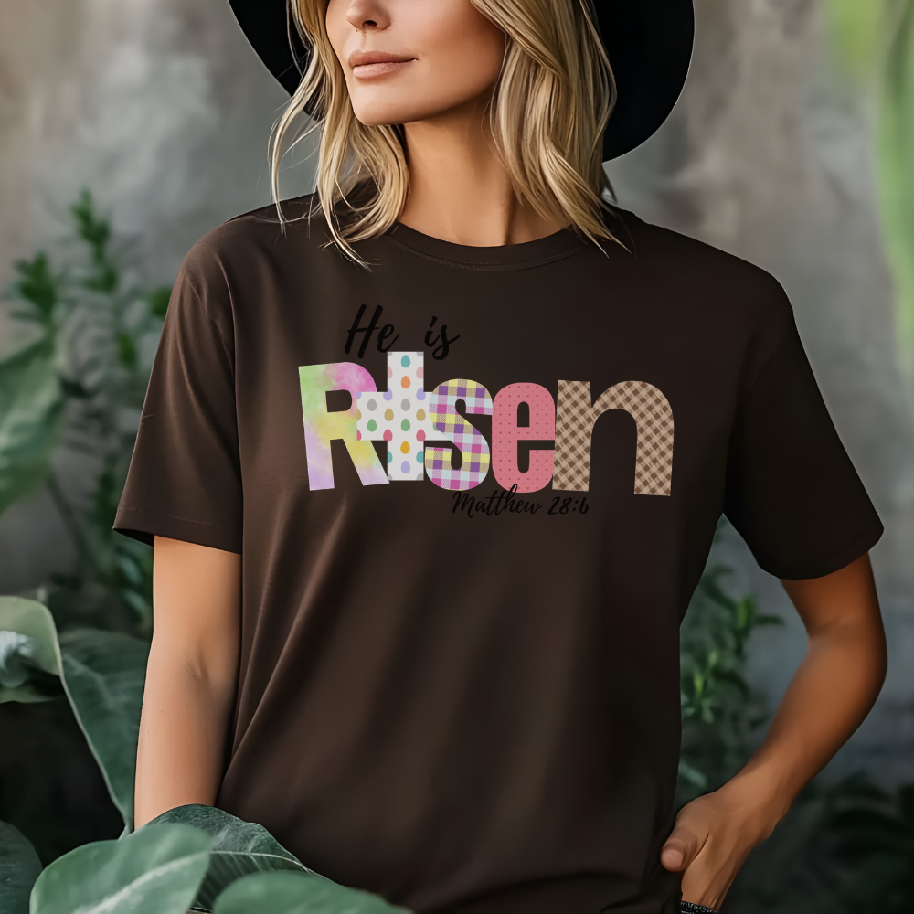 He is Risen T-Shirt - Faith Inspired Christian Apparel