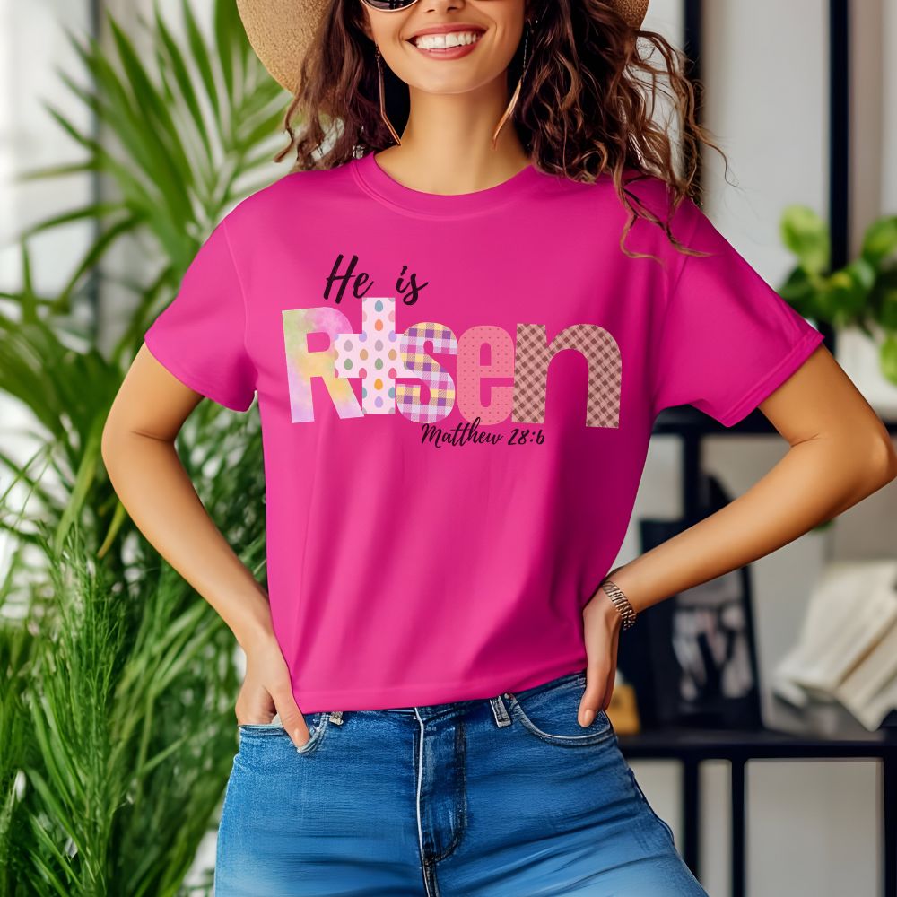 He is Risen T-Shirt - Faith Inspired Christian Apparel