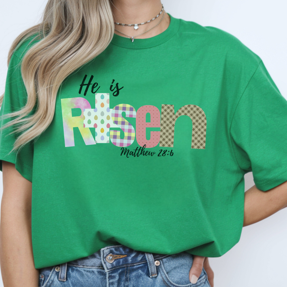 He is Risen T-Shirt - Faith Inspired Christian Apparel
