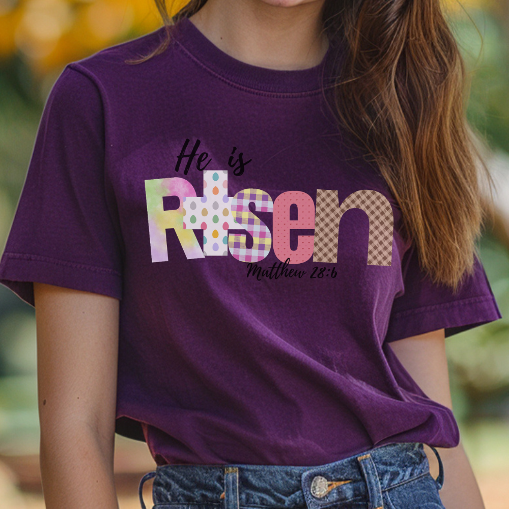 He is Risen T-Shirt - Faith Inspired Christian Apparel
