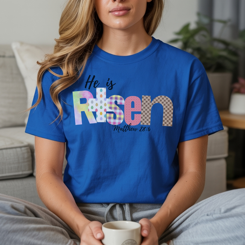 He is Risen T-Shirt - Faith Inspired Christian Apparel
