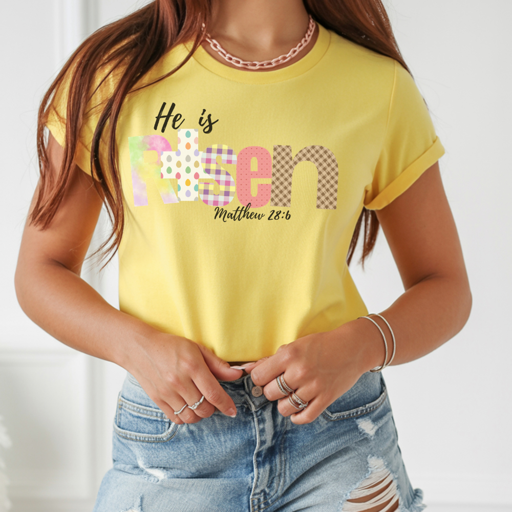 He is Risen T-Shirt - Faith Inspired Christian Apparel