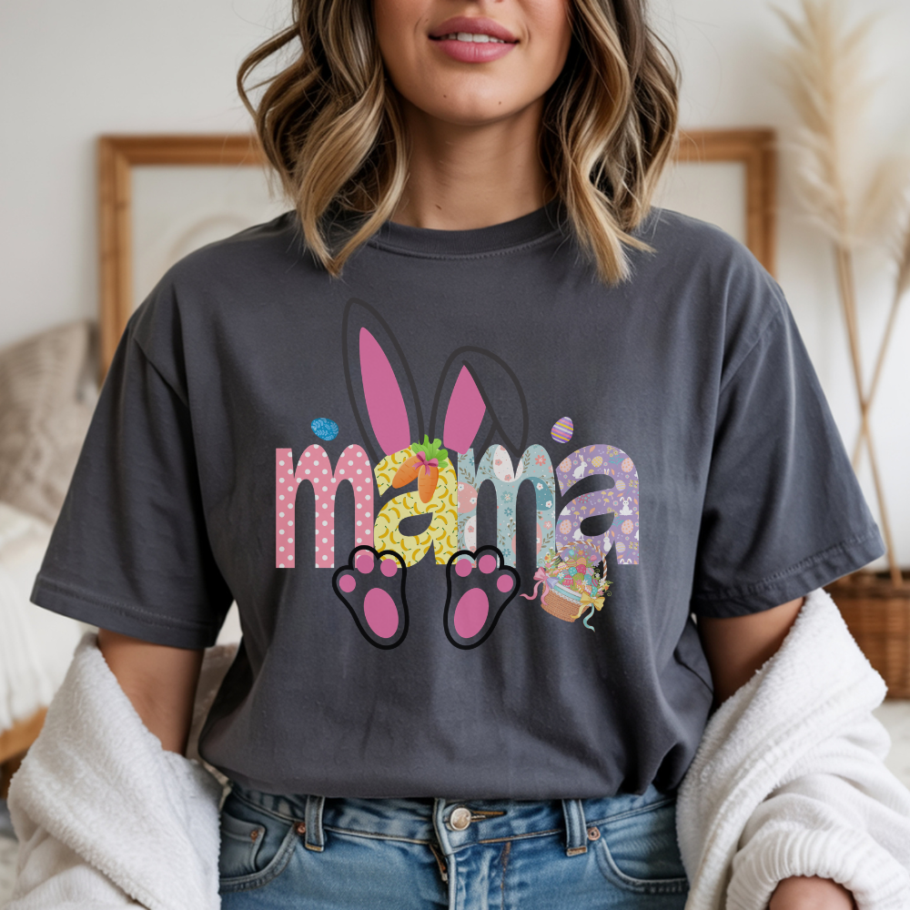 Mama Easter T-Shirt - Cute Mom Graphic Tee