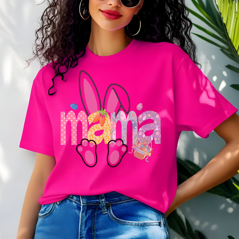 Mama Easter T-Shirt - Cute Mom Graphic Tee