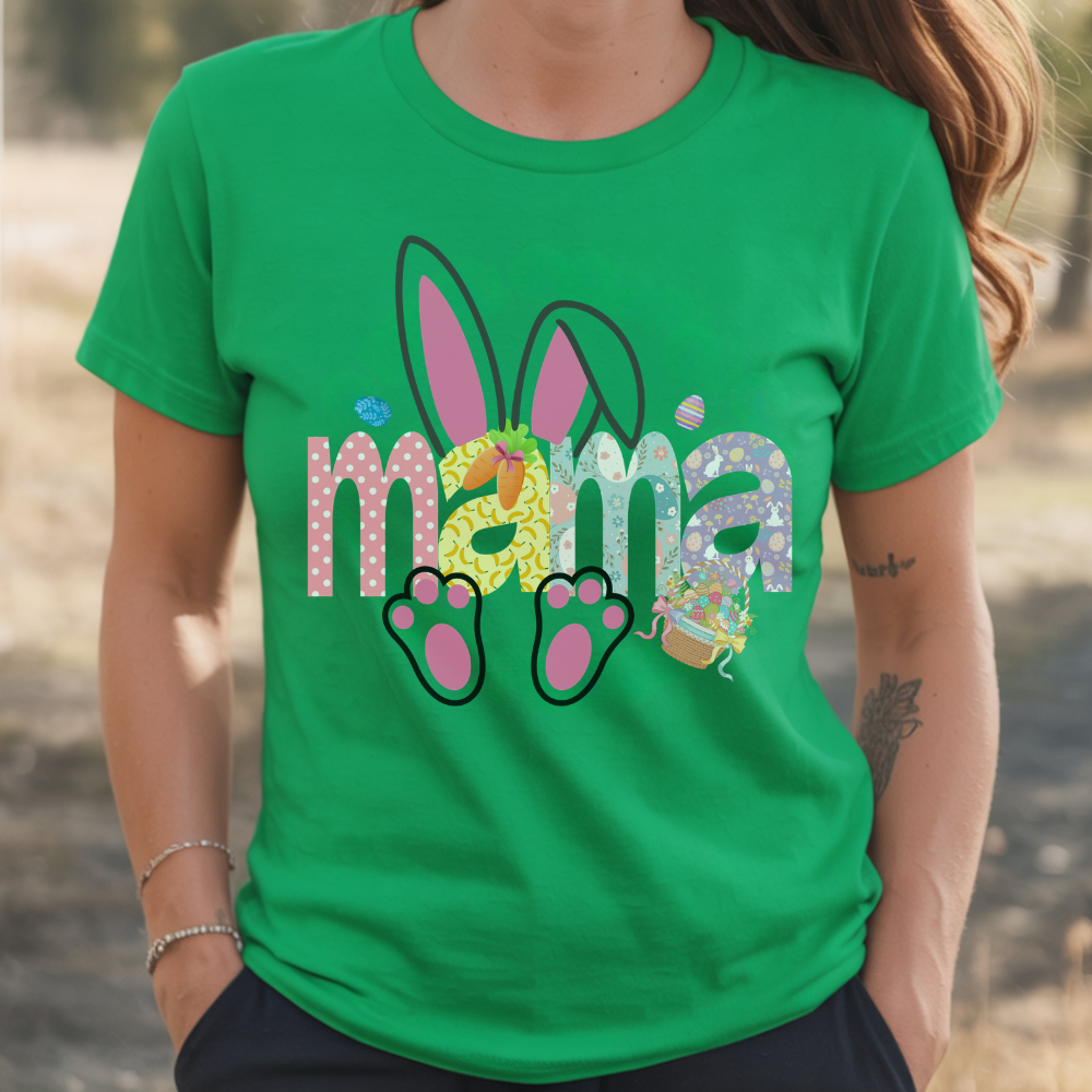 Mama Easter T-Shirt - Cute Mom Graphic Tee