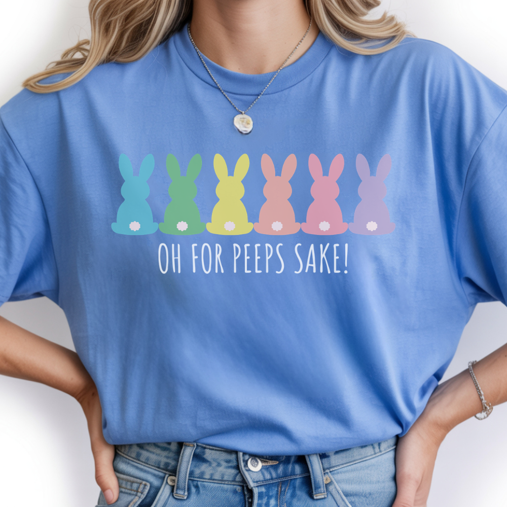 Oh For Peeps Sake Easter T-Shirt - Funny Graphic Tee