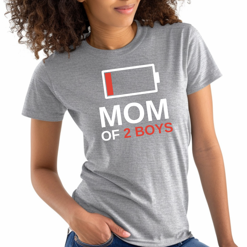 Mom of 2 T-Shirt | Stylish & Comfortable Tee for Proud Moms – Perfect Gift
