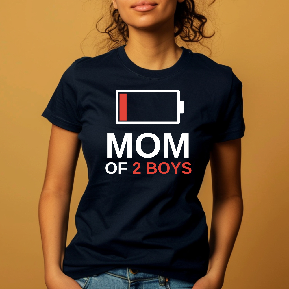 Mom of 2 T-Shirt | Stylish & Comfortable Tee for Proud Moms – Perfect Gift